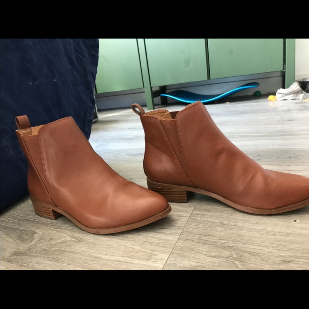 J. Crew Brown Ankle Booties